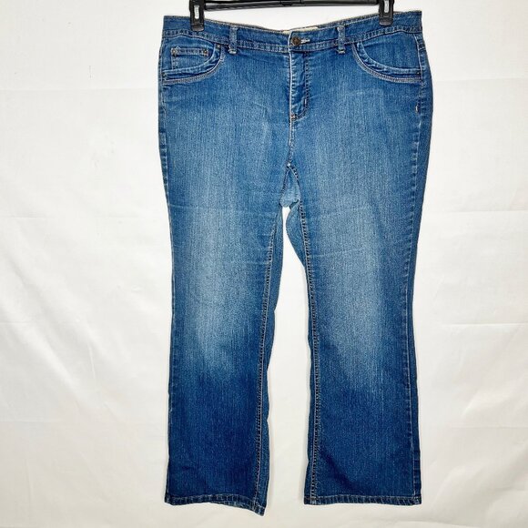 JMS Just My Size Woman’s Jeans 20W average Medium Wash Boot Cut Denim Pants - Picture 1 of 8